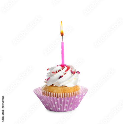 Single vanilla cupcake with...