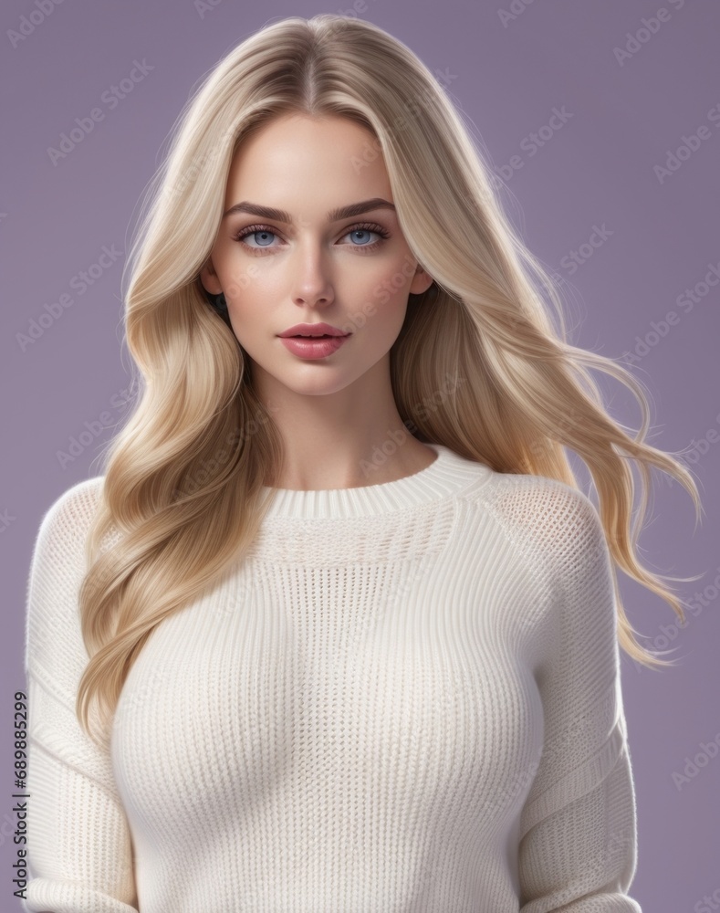 Attractive and sexy woman with big boobs posing in stylish clothes with cleavage, looking pretty and cute Attractive and sexy woman with big boobs posing in stylish clothes with cleavage, looking pretty and cute