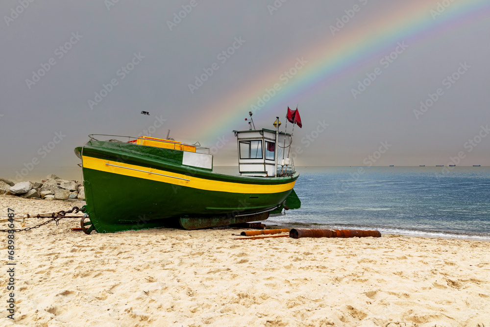 Fishing boat on the Baltic Sea	