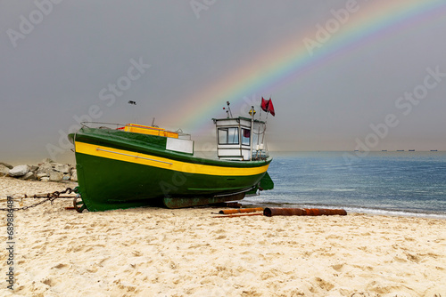 Fototapeta Naklejka Na Ścianę i Meble -  Fishing boat on the Baltic Sea	