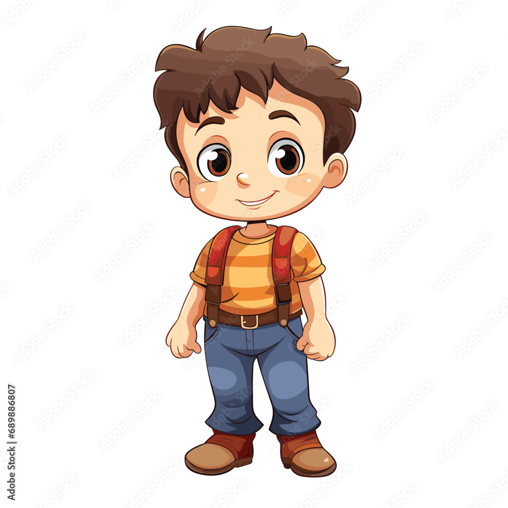 Little cartoon boy illustration Little cartoon boy illustration