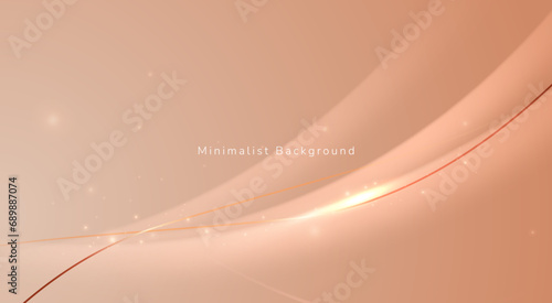 Luxury Rose gold background with shiny glitter effect, the concept of a luxurious gradient background.