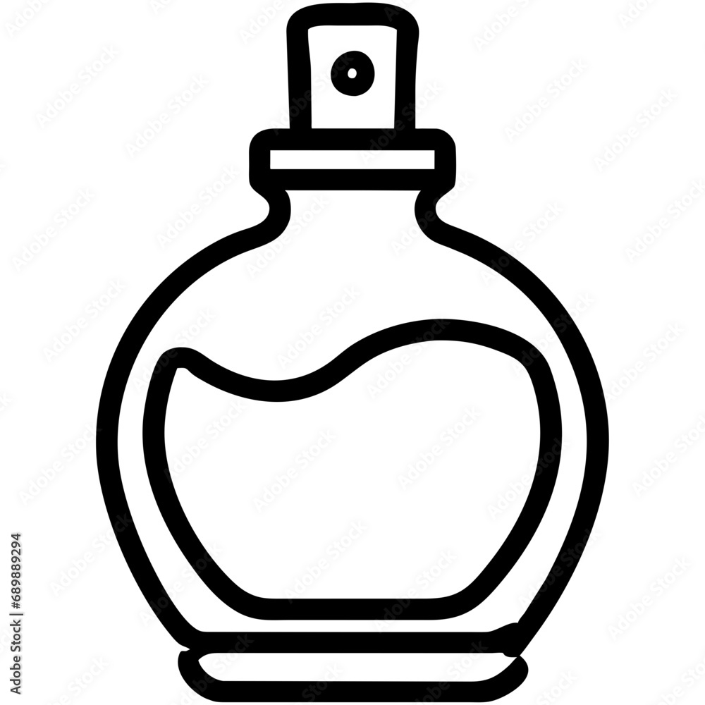 Obraz premium perfume bottle illustration