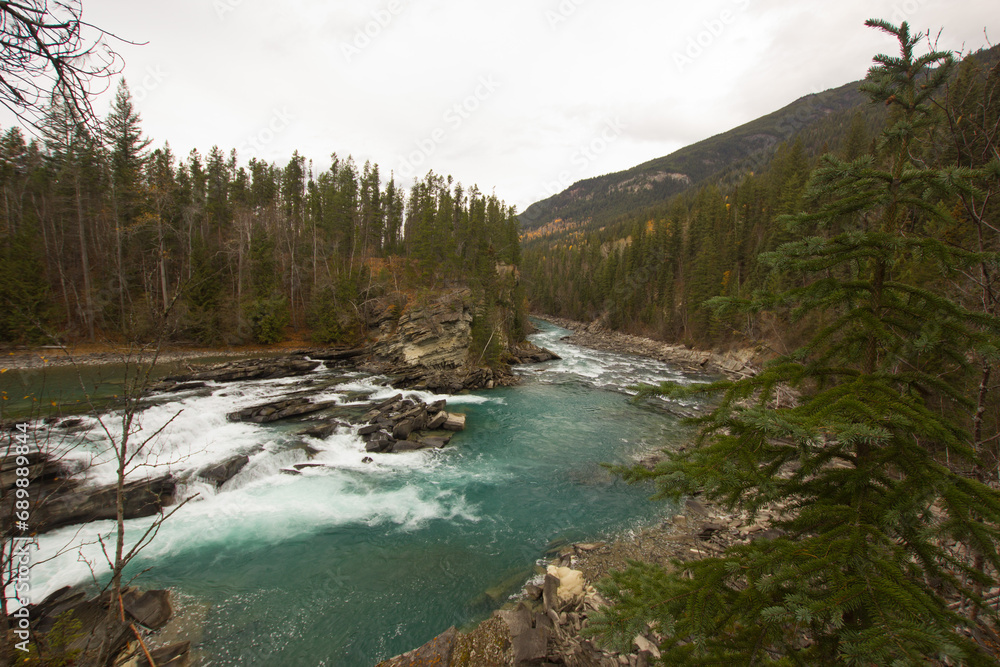 Rearguard Falls in British Columbia in Canada