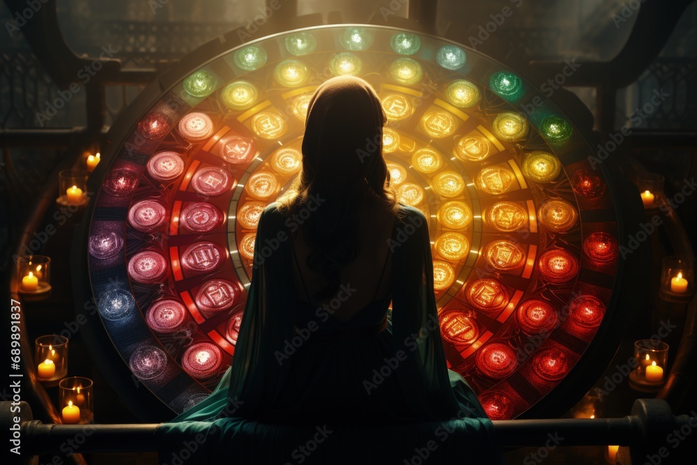 Φωτογραφία Chakra in meditation, energy healing, and spiritual growth through balanced energy centers, unlocking the power, harnessing energy centers for spiritual growth, balance, and well-being