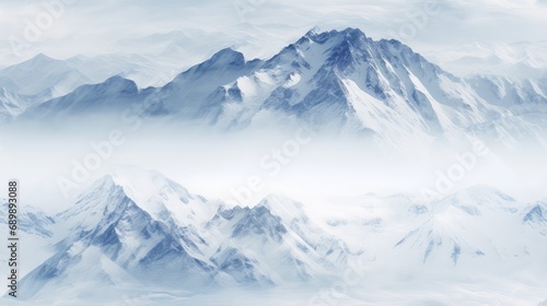 Winter mountains background © BrandwayArt