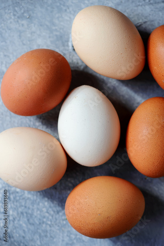 Fresh, organic, free-range eggs
