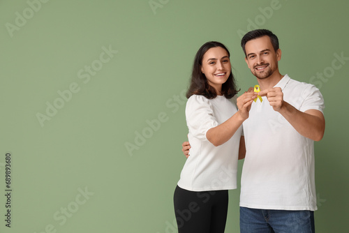 Lovely couple with yellow r...