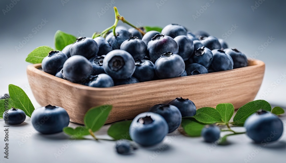 Blueberries on an isolated white background, superfood Blueberries on an isolated white background, superfood