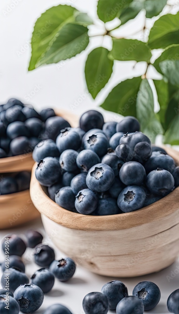 Blueberries on an isolated white background, superfood Blueberries on an isolated white background, superfood