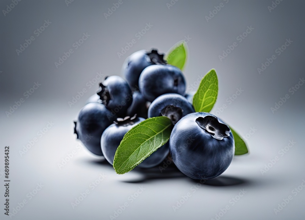 Blueberries on an isolated white background, superfood Blueberries on an isolated white background, superfood