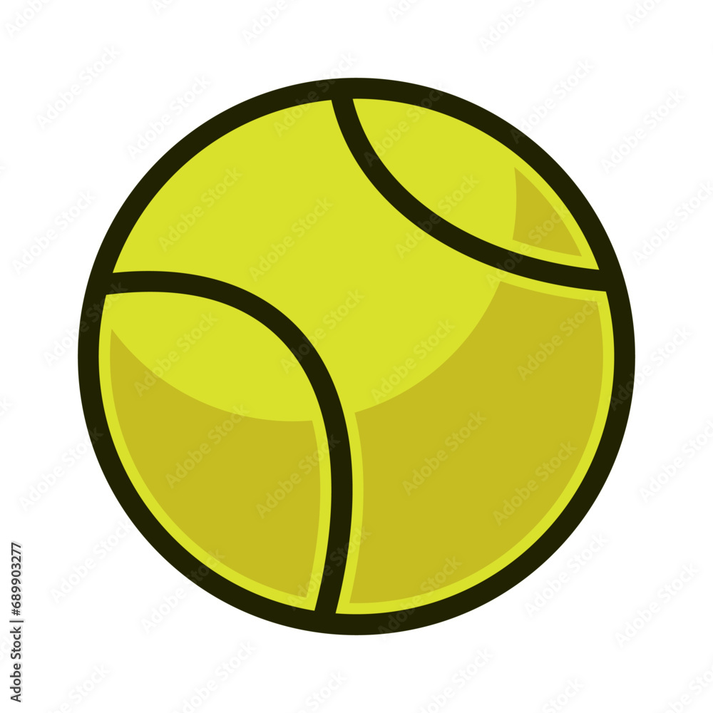 a tennis icon is shown on a white background