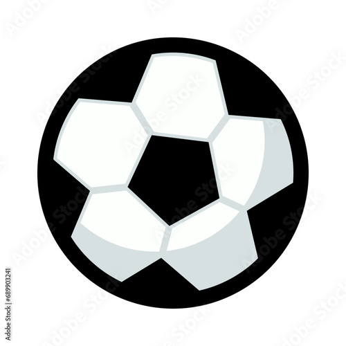 a soccer ball icon is shown on a white background