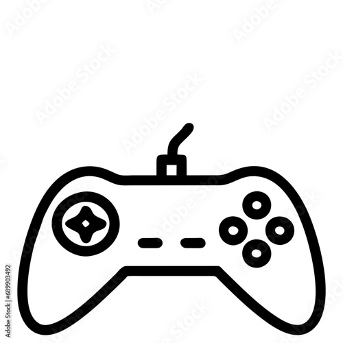 video game controller icon isolated