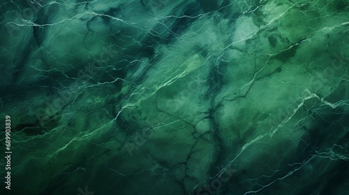 A lush green marble background with veins that appear to be flowing like rivers through a forested landscape.