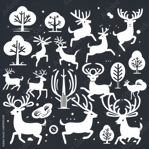 set of animals icons