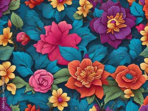 seamless floral pattern background