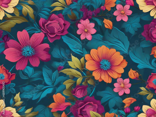 seamless floral pattern background