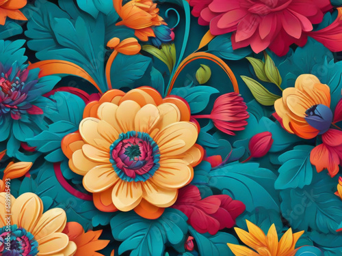 seamless floral pattern background