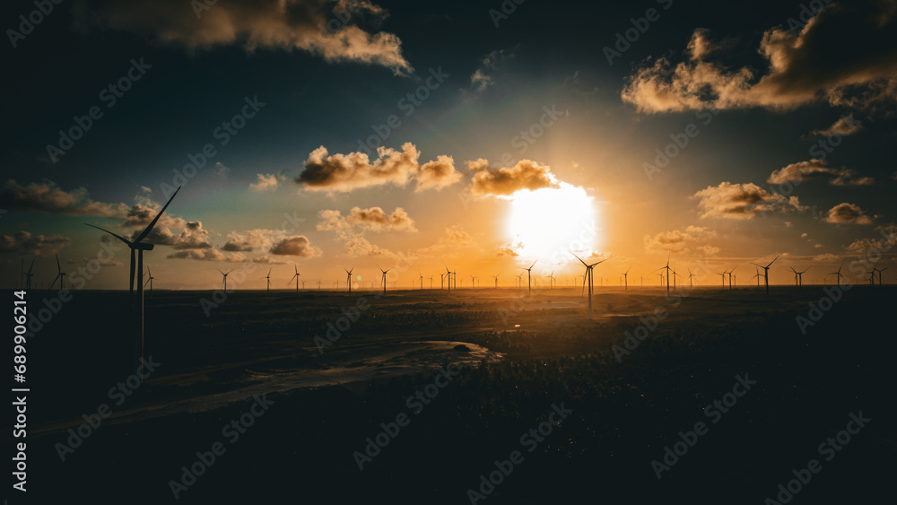 Fototapeta premium wind power wind farm esg