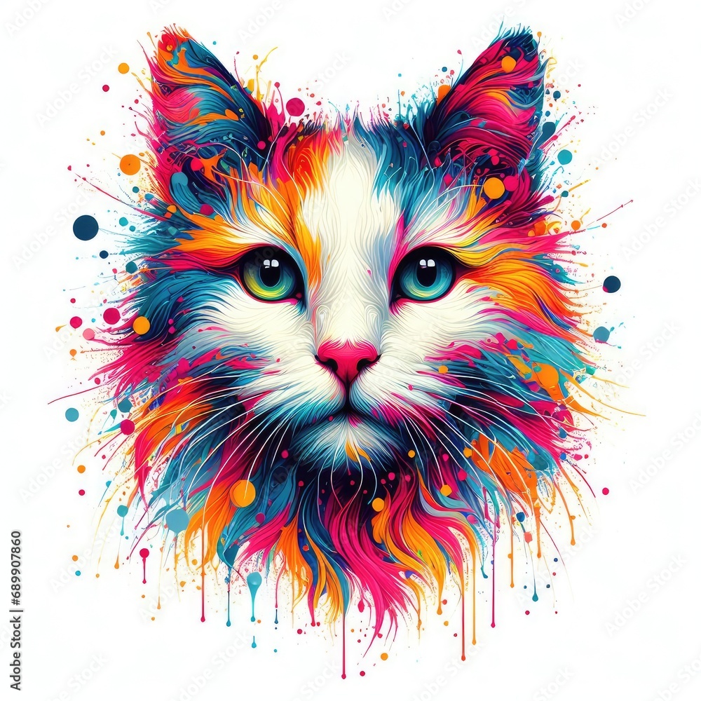 Purr-fect Hues: Crafting the Colorful Cat, GENERATIVE AI