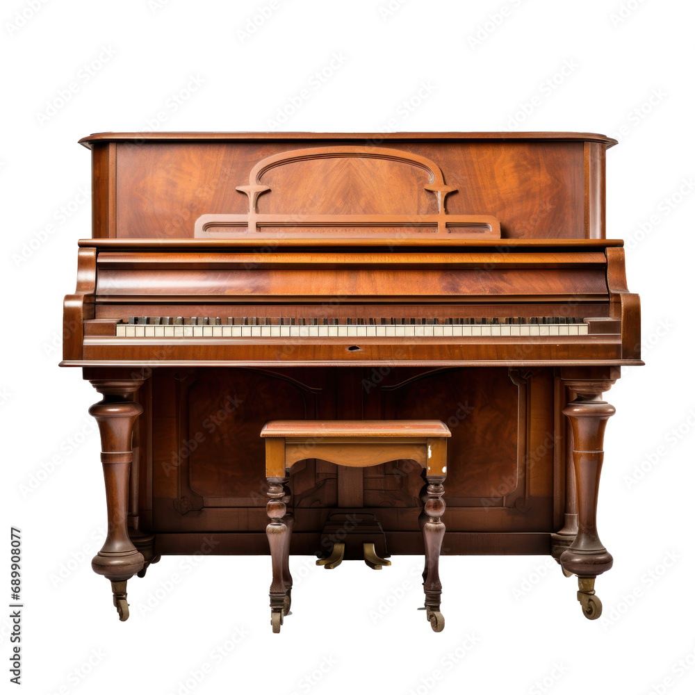 piano isolated in transparent background piano isolated in transparent background