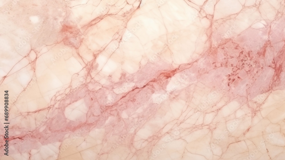 Beige Marble with Pink Veins Horizontal Background. Abstract stone texture with Veins and cracks. Bright natural material aged cracked surface. AI Generated photorealistic Illustration. Beige Marble with Pink Veins Horizontal Background. Abstract stone texture with Veins and cracks. Bright natural material aged cracked surface. AI Generated photorealistic Illustration.