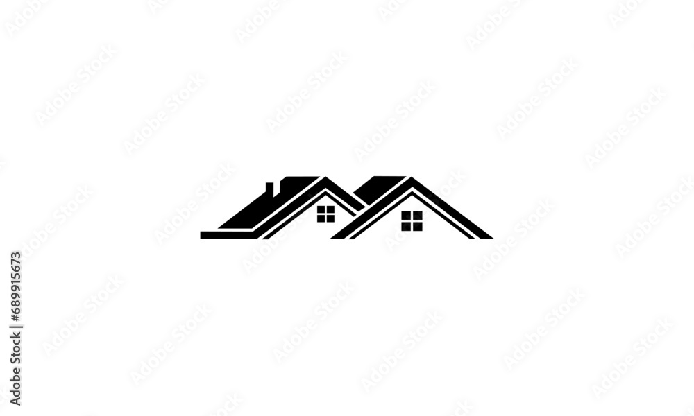 house icon on white house icon on white