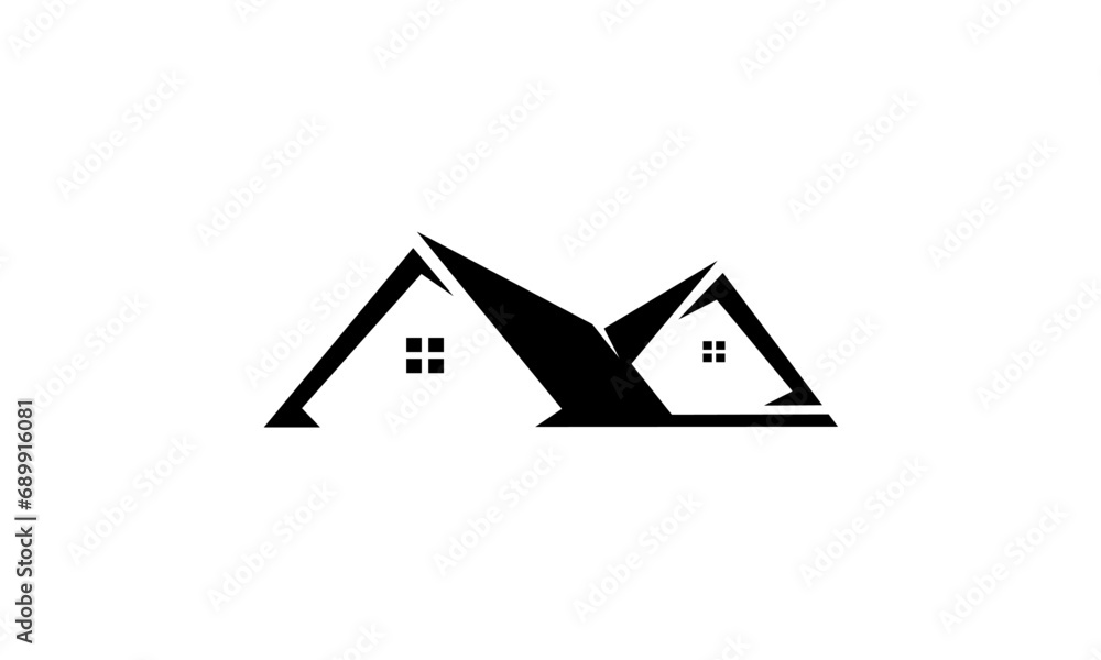 house icon on white house icon on white