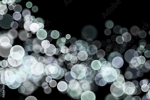 Bokeh lights effect on White  Grey  Green  Purple color  Black Background  Abstract Blur  Glitter  Defocused  Seamless polka dot pattern   Creative  Illustration design