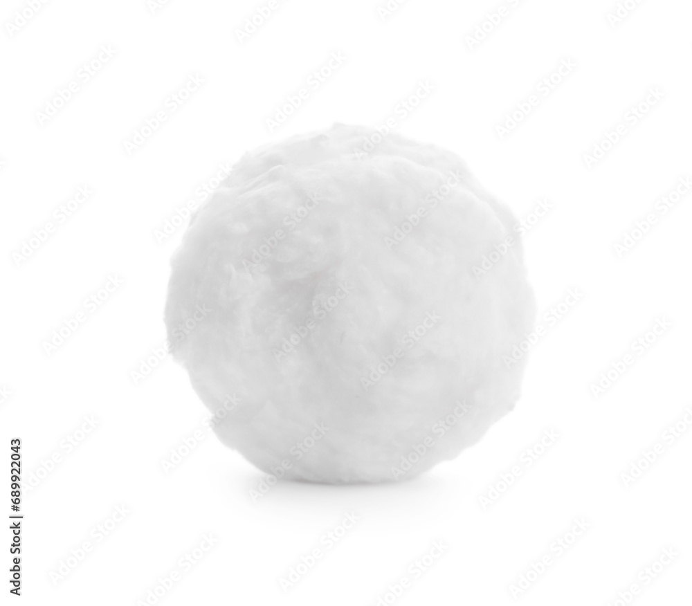 Ball of clean cotton wool isolated on white Ball of clean cotton wool isolated on white