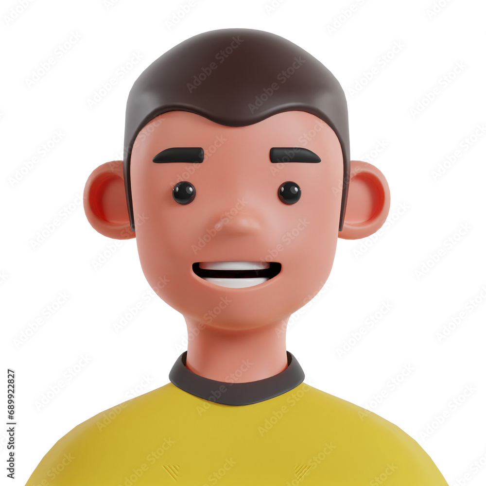 Cultural ethnic 3d people avatar template Cultural ethnic 3d people avatar template