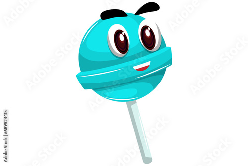 Cute Candy Character Design Illustration