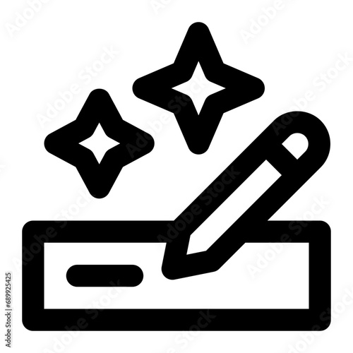 Autofill icon with outline style.