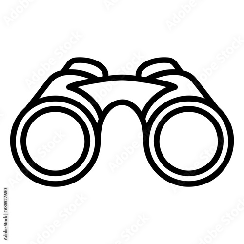 binoculars outline icon