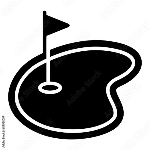 minigolf glyph icon