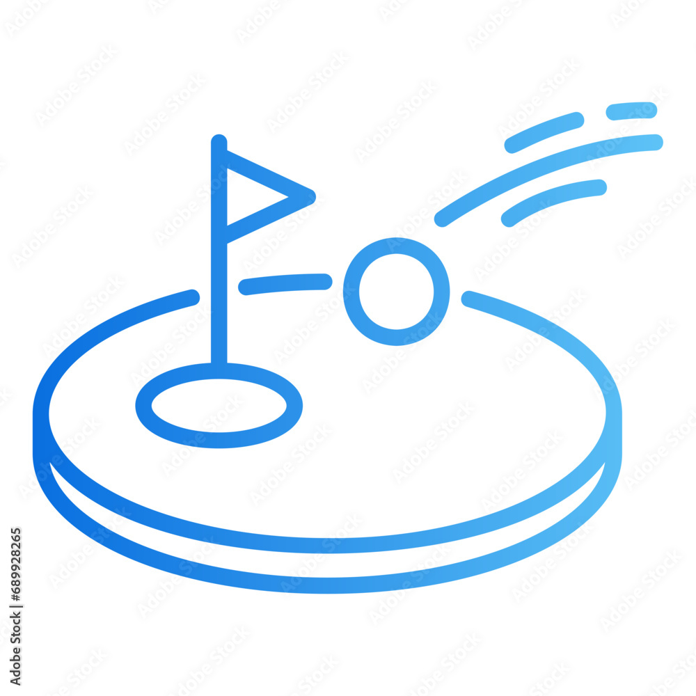 hole in one gradient icon