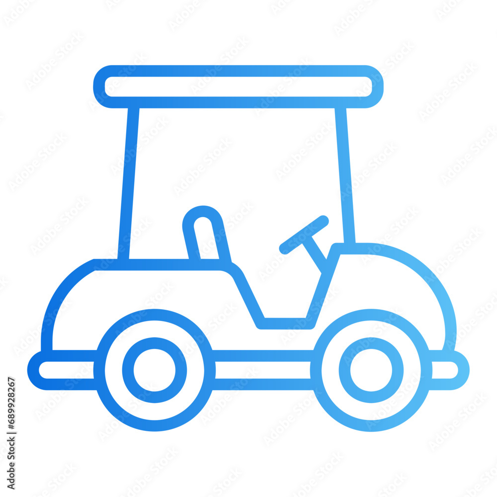 golf car gradient icon