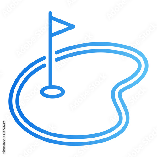 minigolf gradient icon