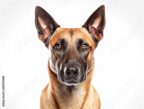 Belgian Malinois Dog Studio Shot  Isolated on Clear Background  Generative AI