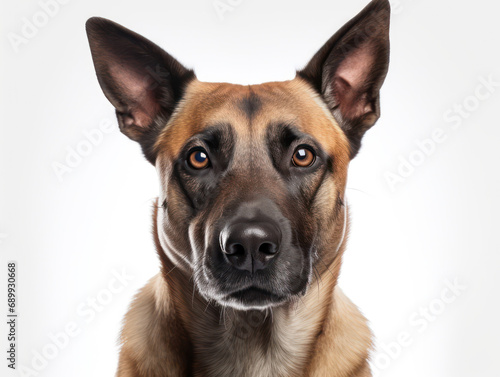 Belgian Malinois Dog Studio Shot  Isolated on Clear Background  Generative AI