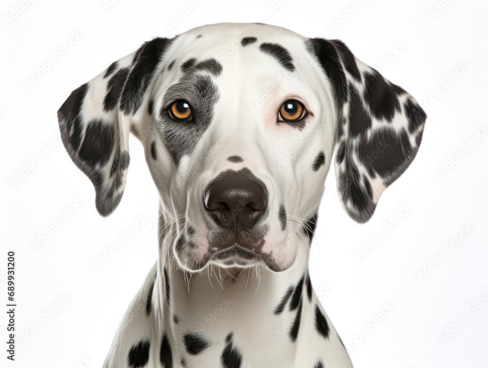 Dalmatian Dog Studio Shot, Isolated on Clear Background, Generative AI