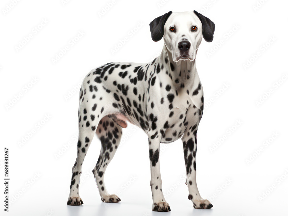 Dalmatian Dog Studio Shot, Isolated on Clear Background, Generative AI Dalmatian Dog Studio Shot, Isolated on Clear Background, Generative AI
