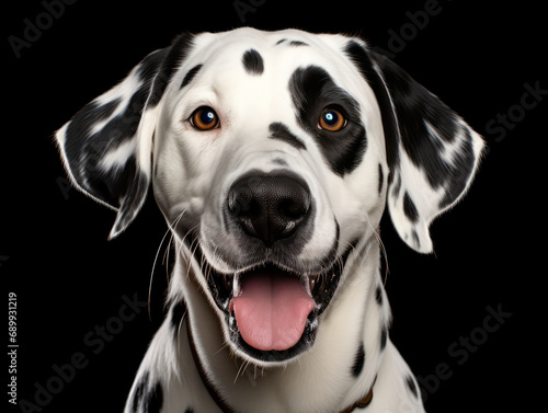 Dalmatian Dog Studio Shot, Isolated on Clear Background, Generative AI