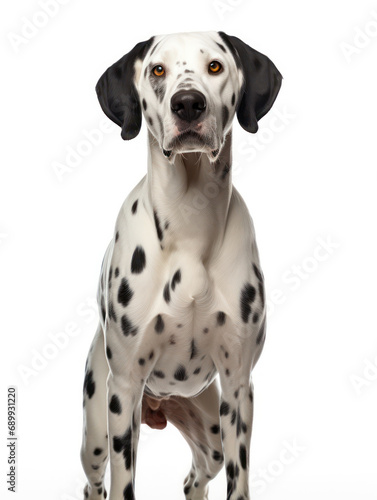 Dalmatian Dog Studio Shot, Isolated on Clear Background, Generative AI