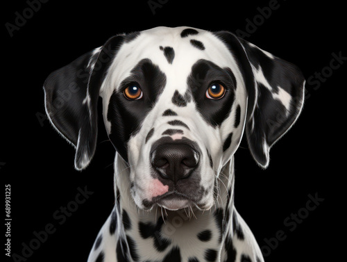 Dalmatian Dog Studio Shot, Isolated on Clear Background, Generative AI © Vig