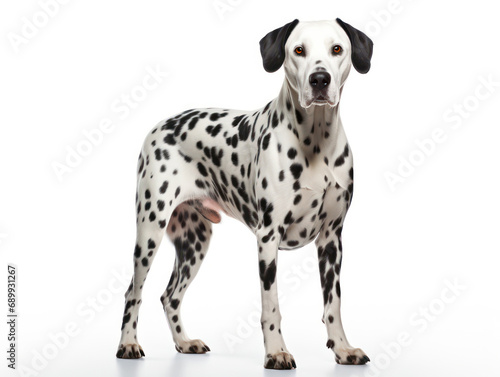 Dalmatian Dog Studio Shot  Isolated on Clear Background  Generative AI