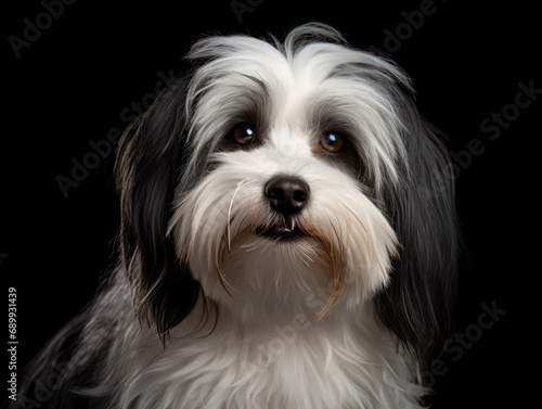 Havanese Dog Studio Shot, Isolated on Clear Background, Generative AI