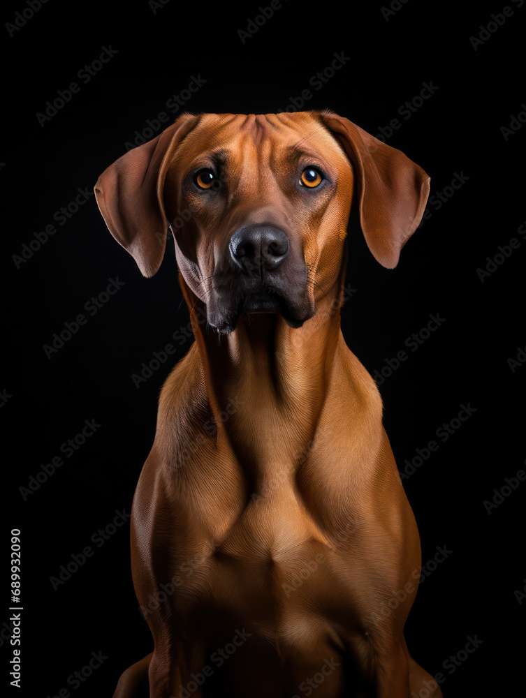 Rhodesian Ridgeback Dog Studio Shot, Isolated on Clear Background, Generative AI Rhodesian Ridgeback Dog Studio Shot, Isolated on Clear Background, Generative AI