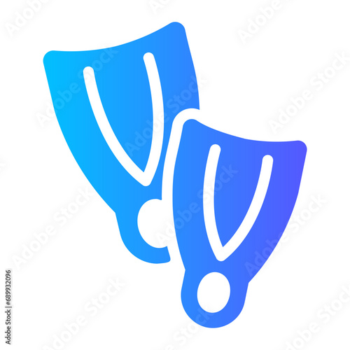 flippers Gradient icon